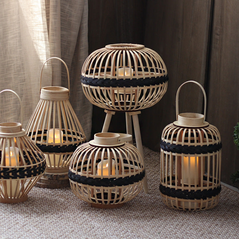 Decorative Rattan Lantern Bowlift