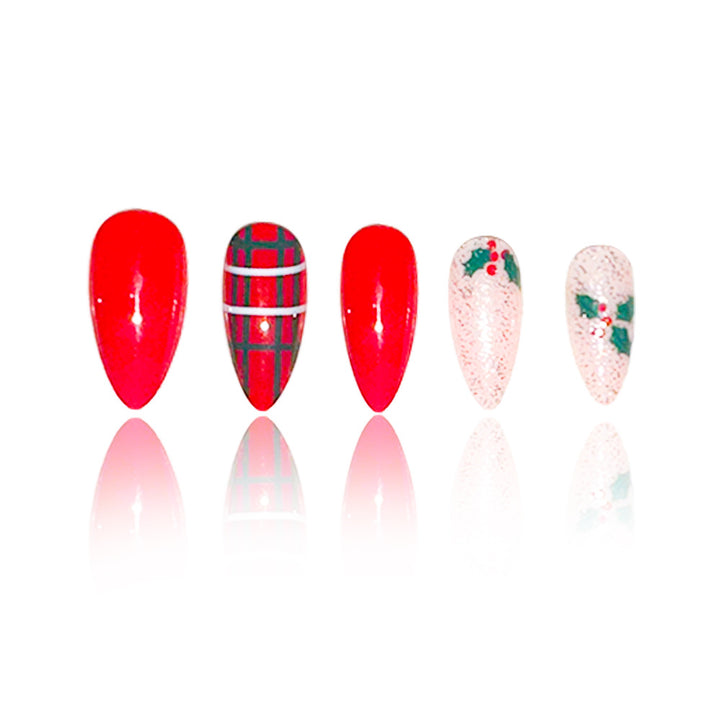 Festive Holiday Nail Art Extensions Bowlift