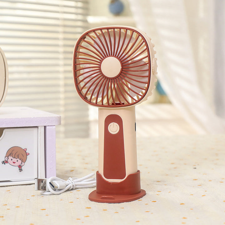 Women's Portable USB Hand Fan with Adjustable Tilt Angle Bowlift