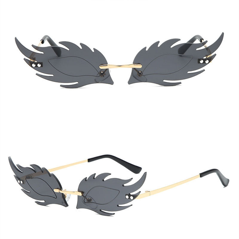 Fashion Statement Leaf Design Sunglasses Bowlift