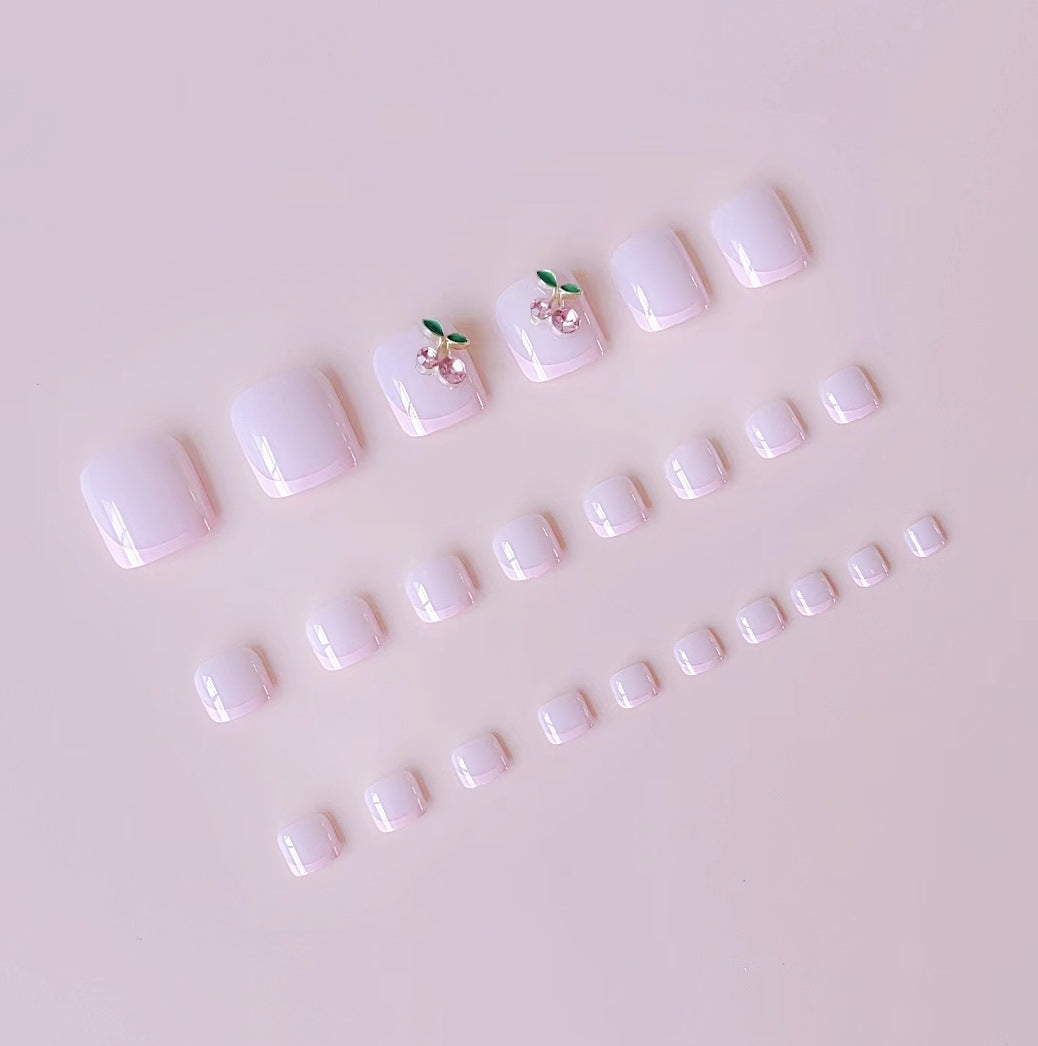 Artificial nail set with playful and stylish 3D decorations Bowlift