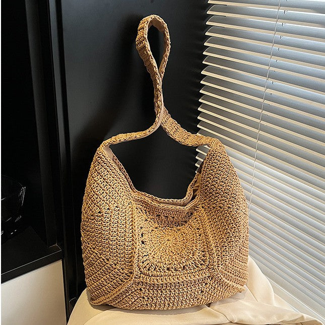 Handcrafted Macrame Tote Bag with Unique Pattern Bowlift