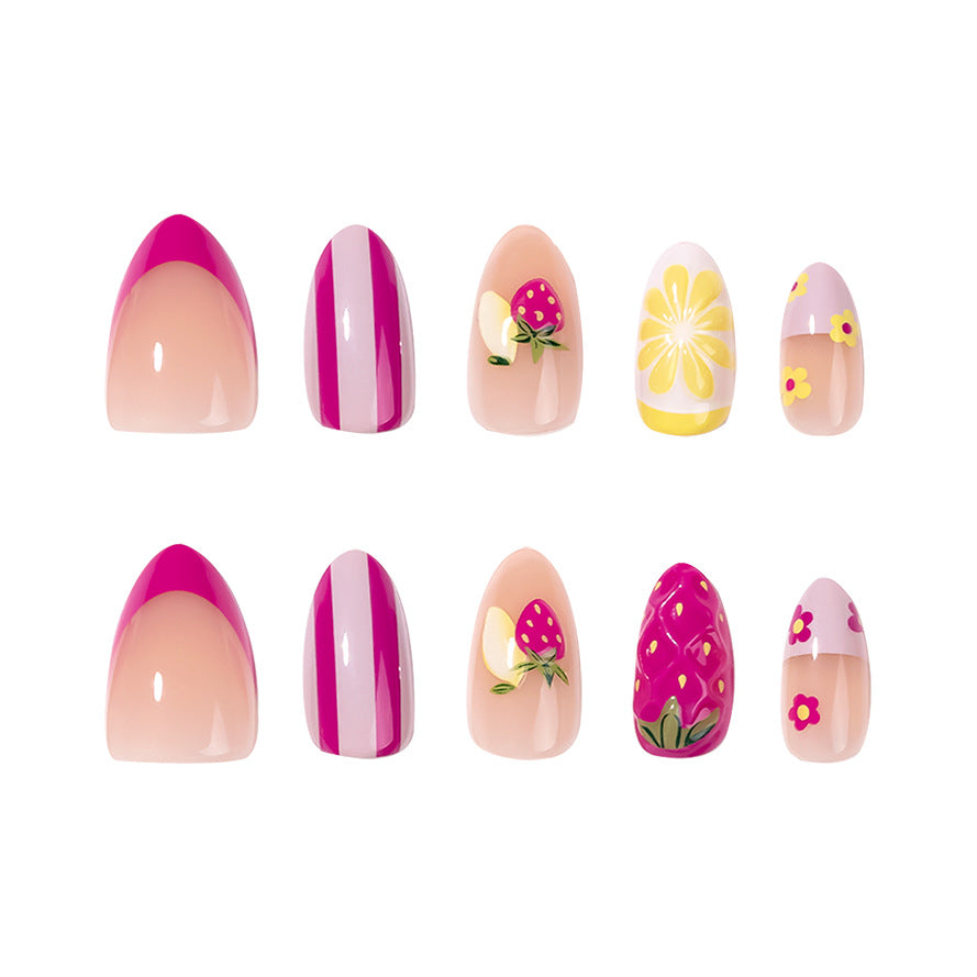 Artful Nail Art with Fruity Design Bowlift