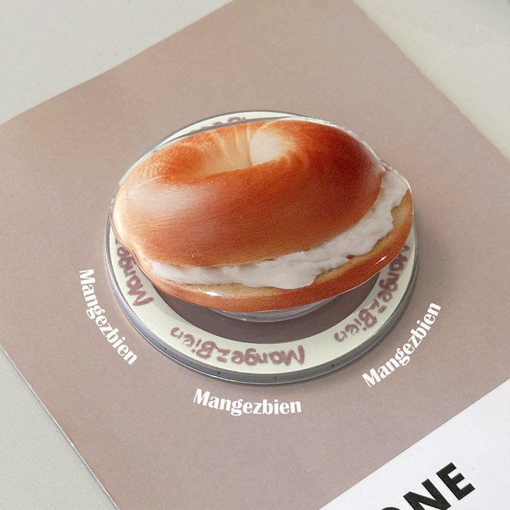 Bagel-shaped coffee cup coasters Bowlift