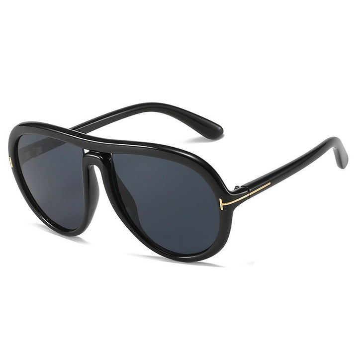 Oversized Fashionable Transparent Pink Sunglasses Bowlift