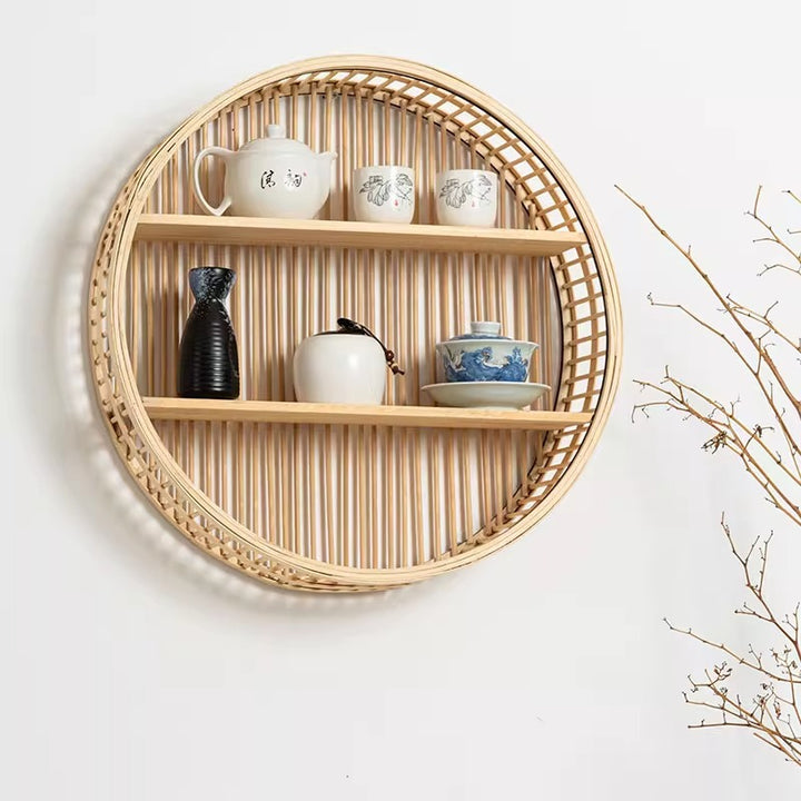 Handwoven storage basket for bathroom utensils Bowlift