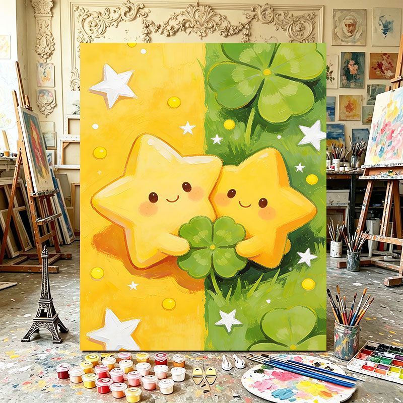 Playful Dual Element Canvas Art Bowlift