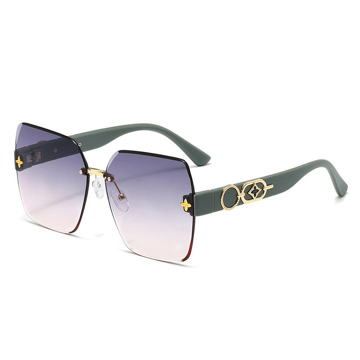 Oversized Geometric Shield Sunglasses