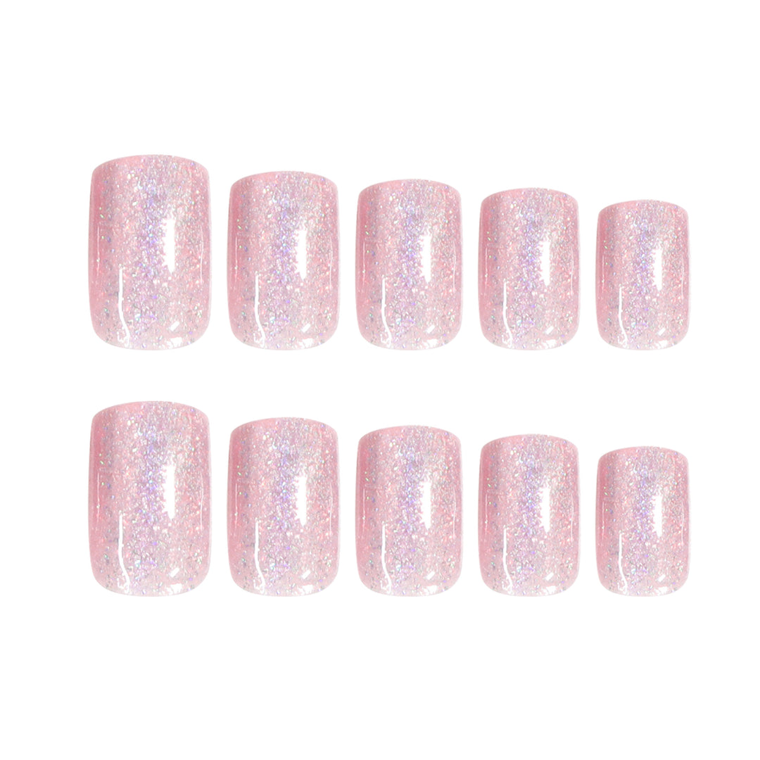 Elegant Nail Art with Glitter and Ombre Effect Bowlift