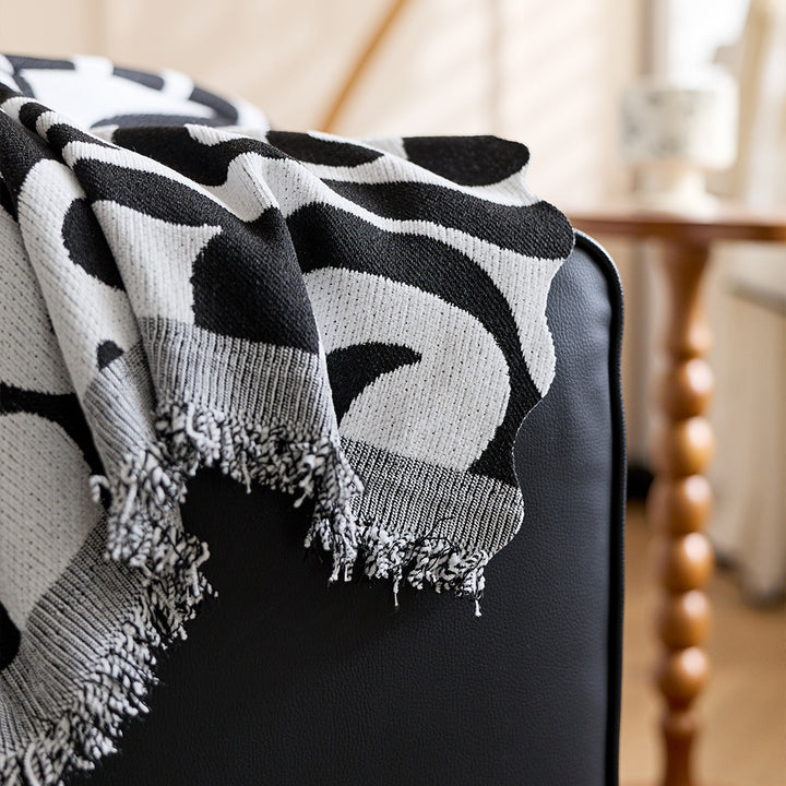 Cozy Abstract Patterned Sofa Throw Blanket