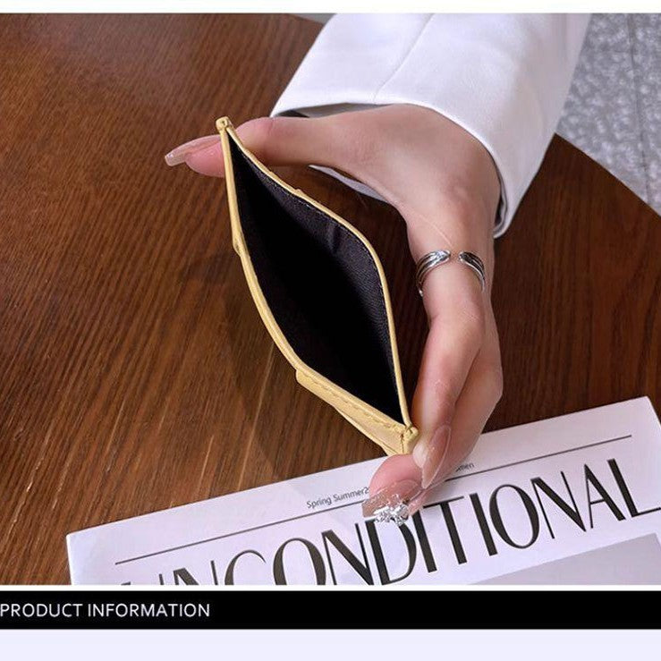 Woven Leather Card Holder Bowlift