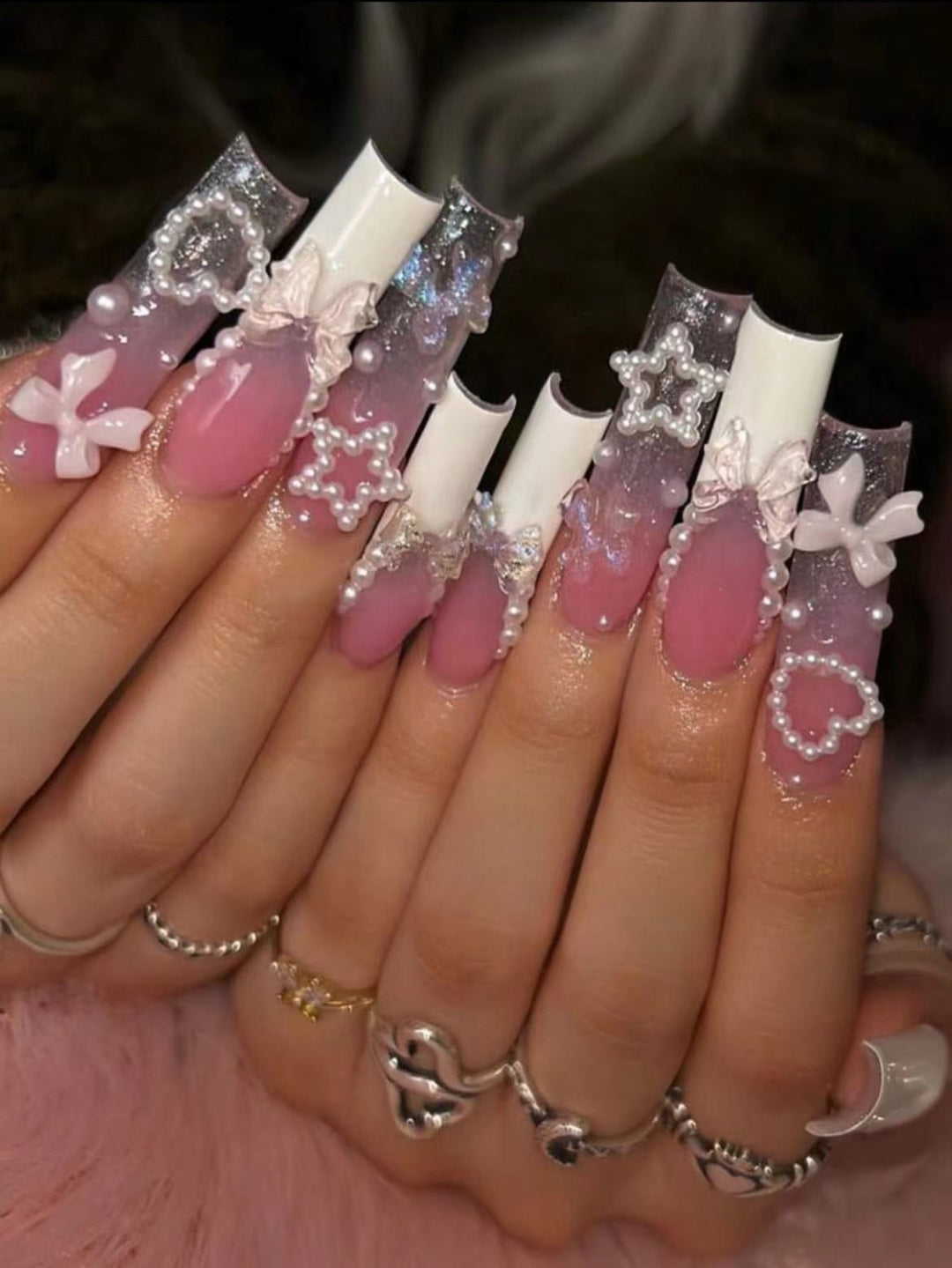 Fashionable Acrylic Nail Art Enhancements Bowlift