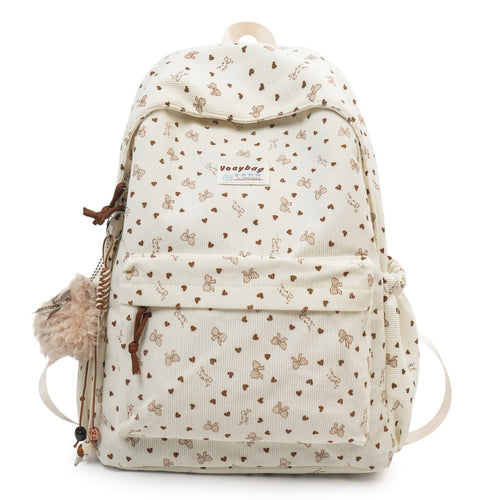 Charming Floral Design Backpack