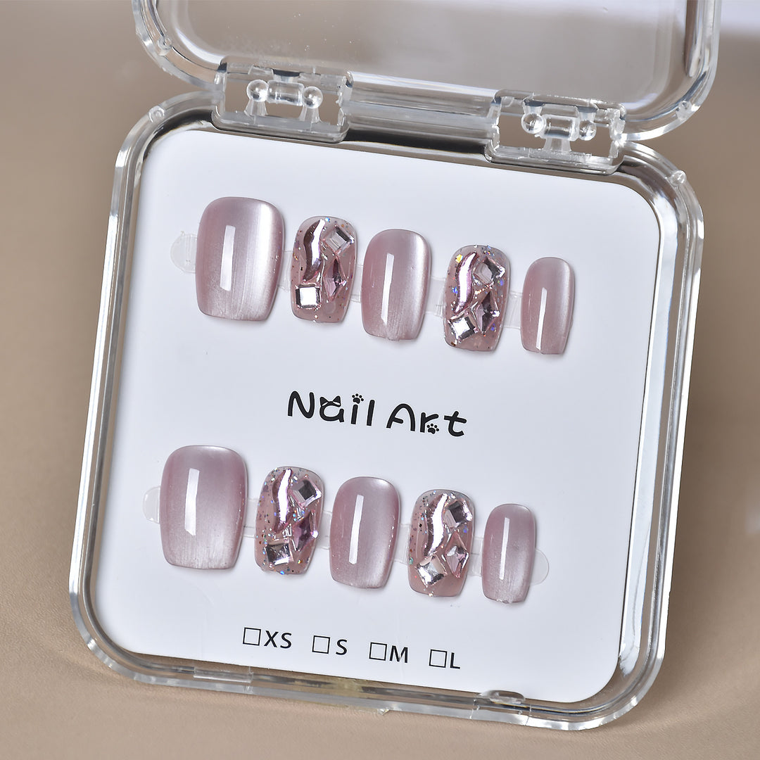Premium Glamorous Press-On Nail Extensions Bowlift