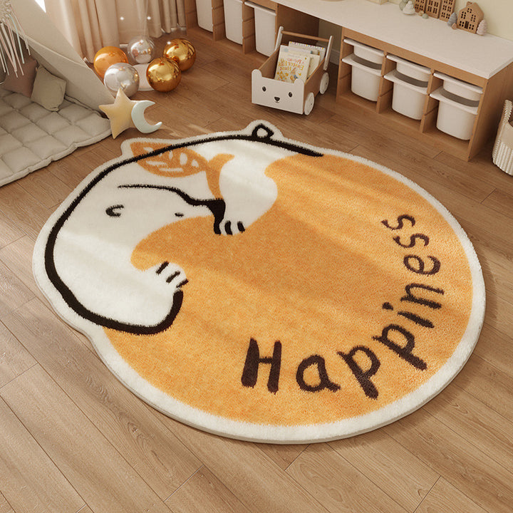 Playful Round Area Rug