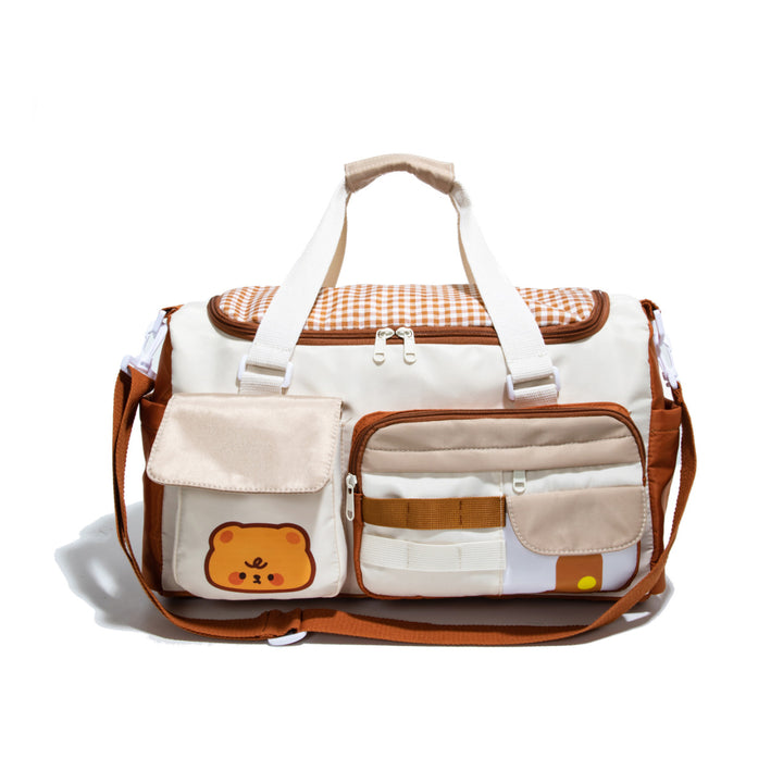 Sporty travel bag with multiple outer pockets Bowlift