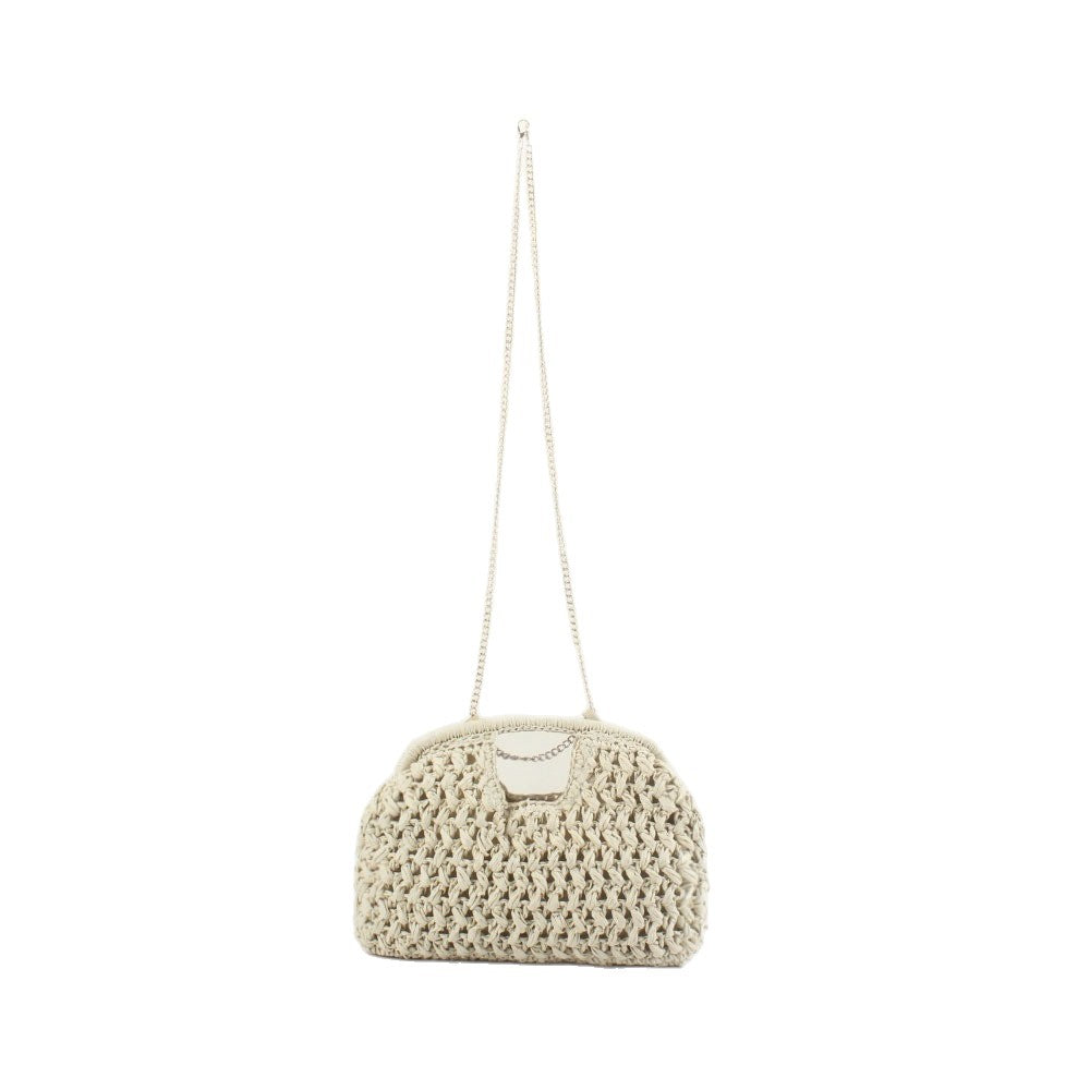 Fine handbag with metallic chain Bowlift