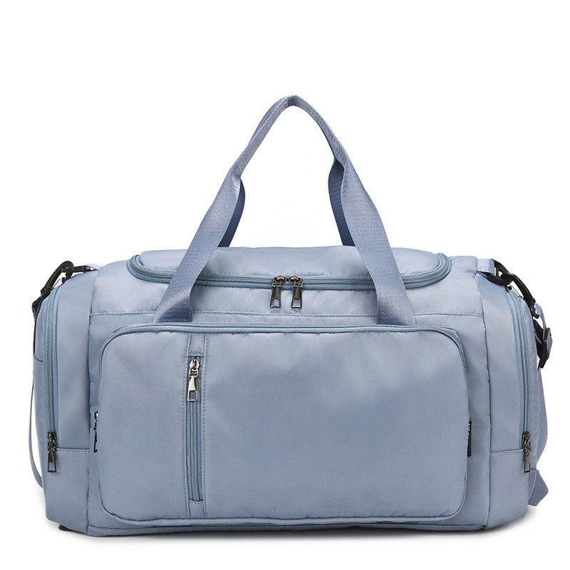 Travel bag with versatile storage and robust zippers Bowlift