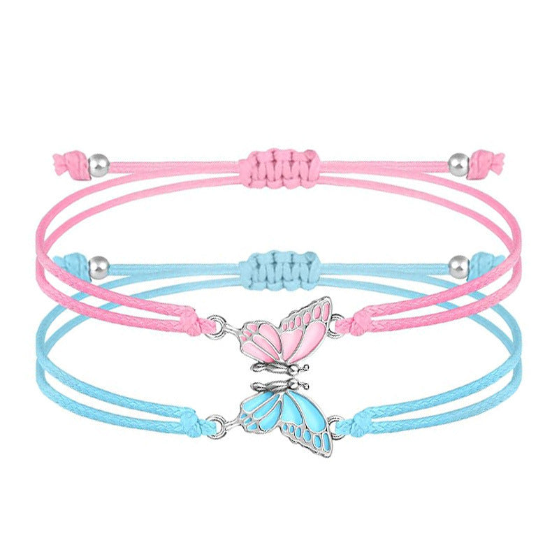 Butterfly Charm Necklace and Bracelet Set Bowlift