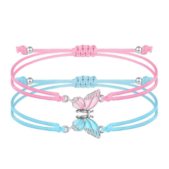 Butterfly Charm Necklace and Bracelet Set Bowlift