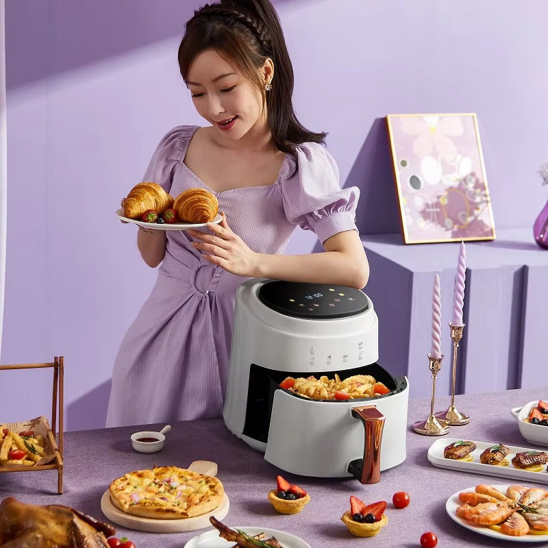 Smart Digital Air Fryer with Adjustable Temperature Control Bowlift