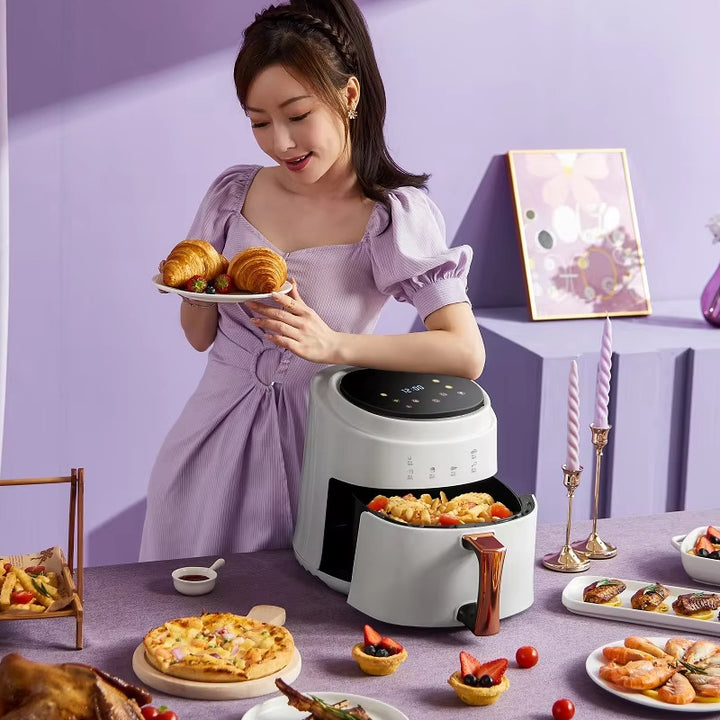 Smart Digital Air Fryer with Adjustable Temperature Control Bowlift
