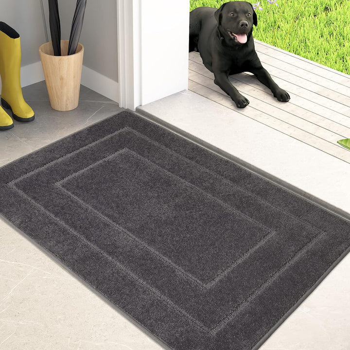 Plush Rectangular Bath Mat Bowlift