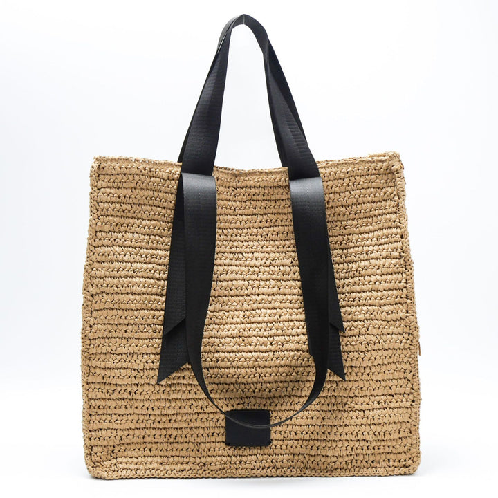 Spacious woven tote bag with wide handles Bowlift