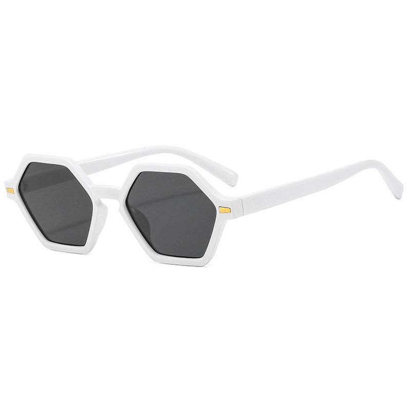 Women's hexagonal sunglasses with fashionable design and UV protection Bowlift