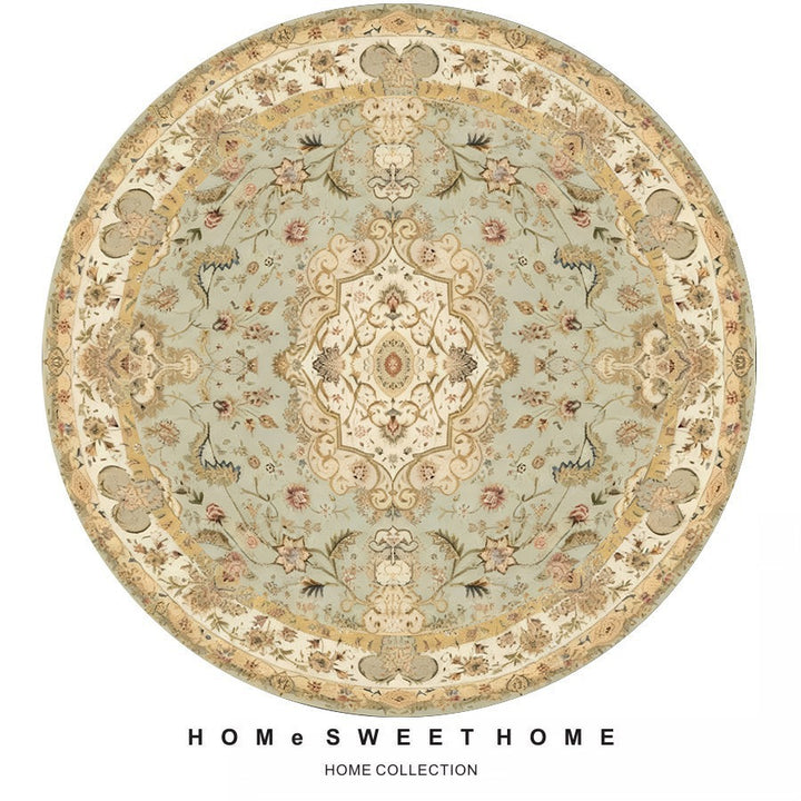 Vintage-Inspired Round Rug