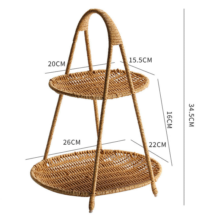 Handcrafted Woven Serving Basket Bowlift
