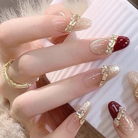 3D Embellished Press-On Nail Art Set Bowlift