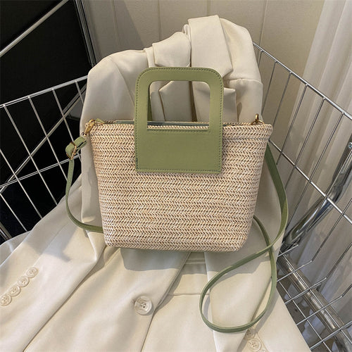 Modern Textured Woven Handheld Bag Bowlift