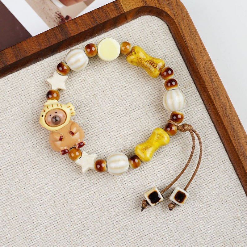 Heart-Shaped Beaded Bracelet Bowlift