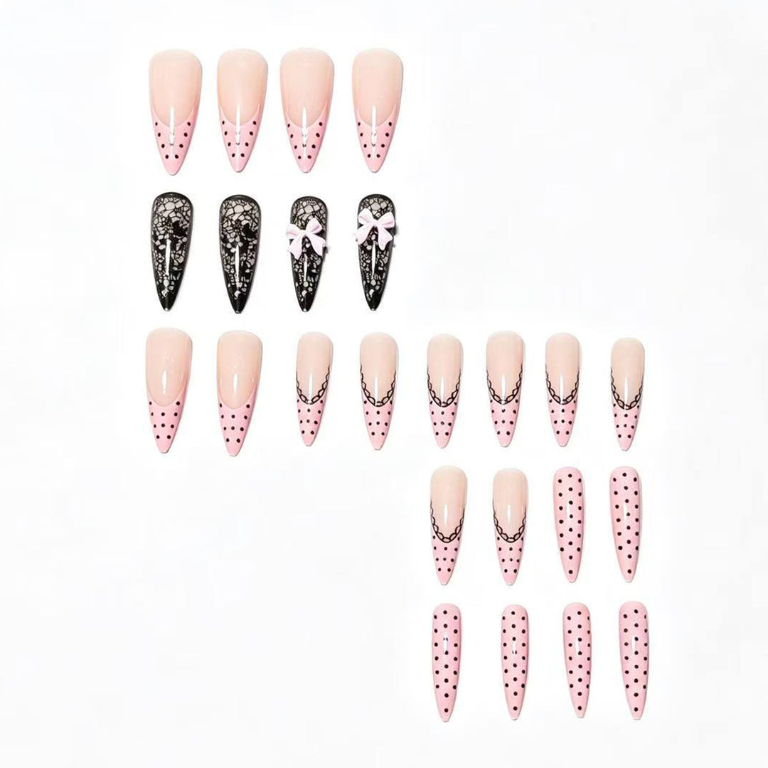 Chic Elegant Press-On Nail Tips Bowlift