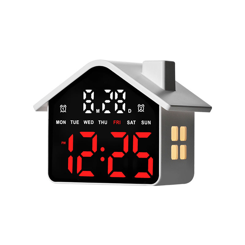 Digital Creative Clock in House Design Bowlift