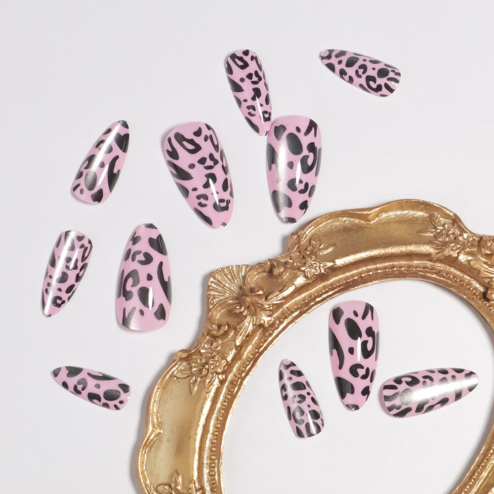 Artistic Leopard Print Press-On Nails Bowlift