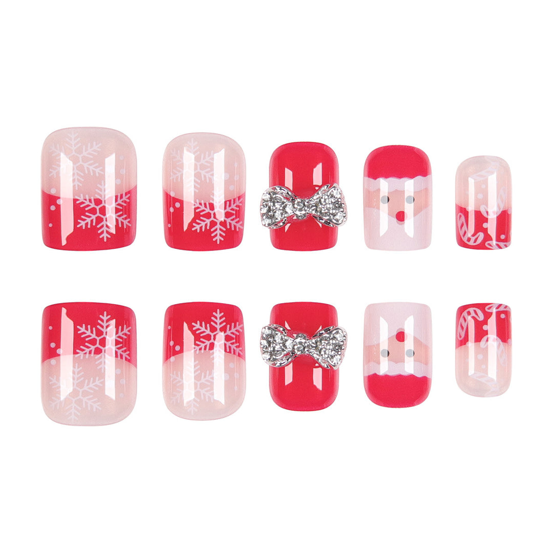 Festive Christmas Nail Art Extensions Bowlift