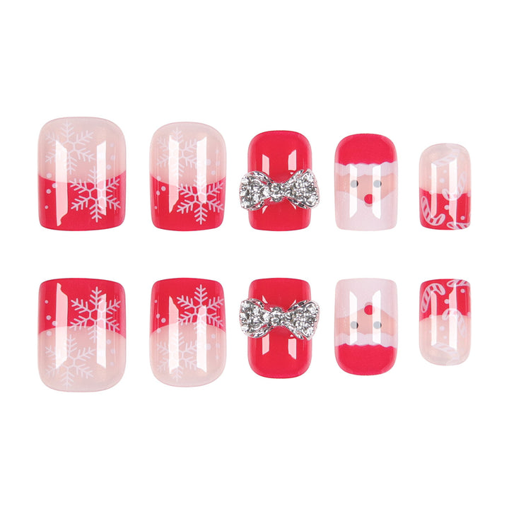 Festive Christmas Nail Art Extensions Bowlift