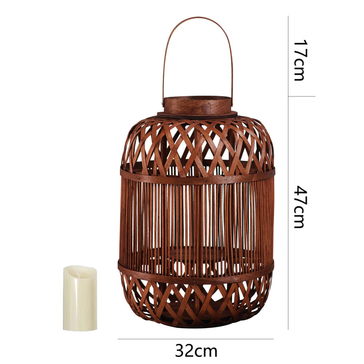 Stylish Handcrafted Rattan Lantern Bowlift