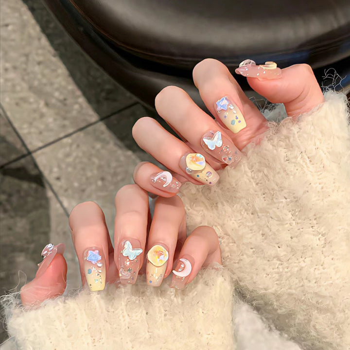 Natural Almond-Shaped Press-On Nails Bowlift