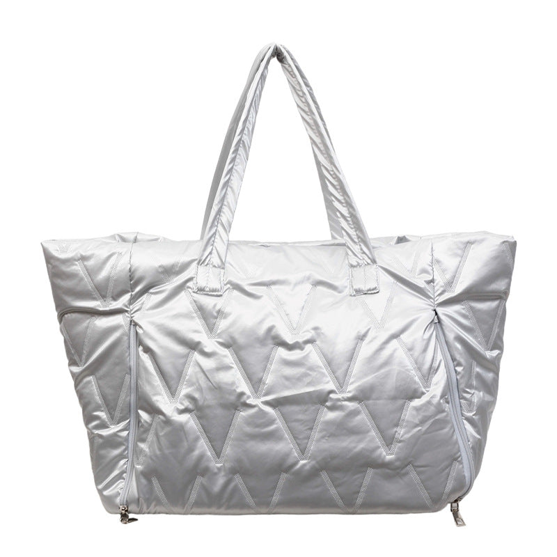 Spacious Quilted Travel Tote Bowlift