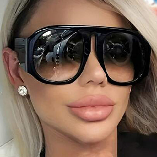 Women's trendy oversized sunglasses with fashionable gradient Bowlift
