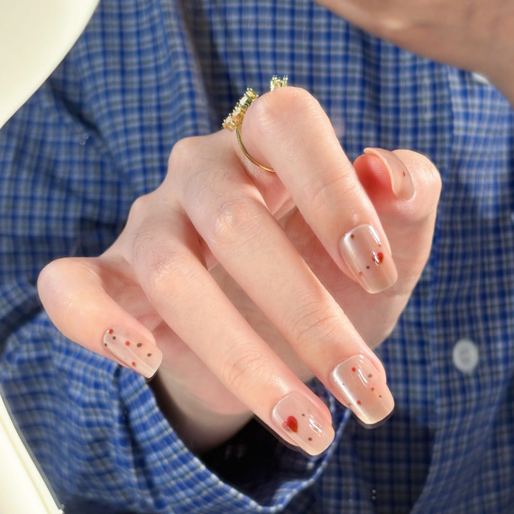 Decorative Stiletto Press-On Nails with Elegant Detailing Bowlift