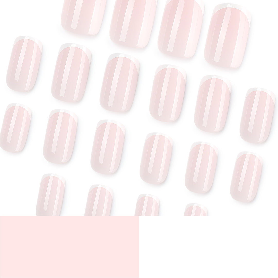 Classic nail extensions with elegant French tips Bowlift