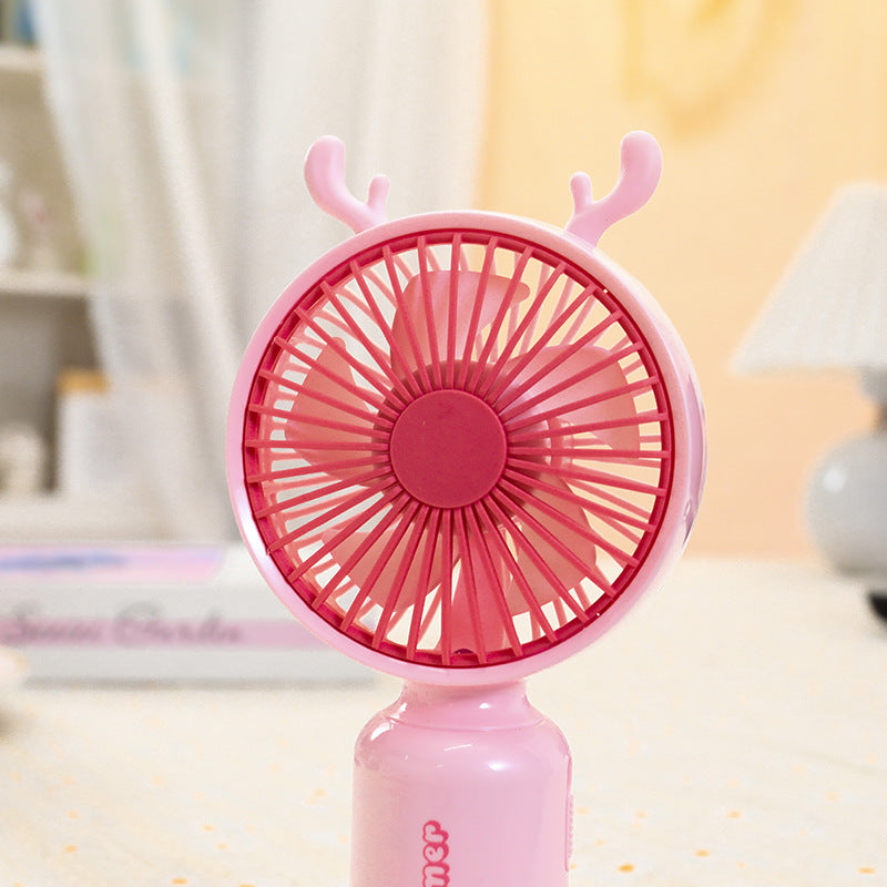 Women's Portable Fan with Cute Ears Bowlift