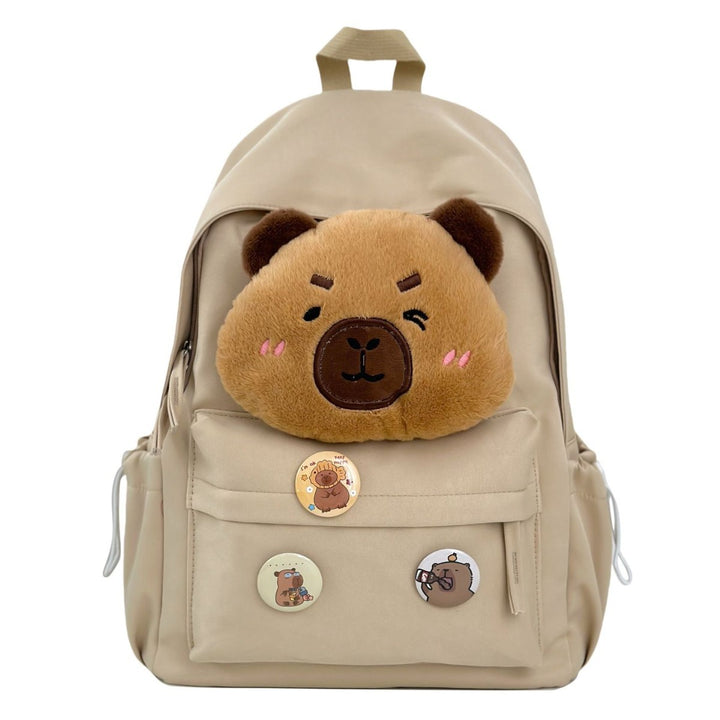 Backpack with Cozy Bear Design and Practical Compartments Bowlift