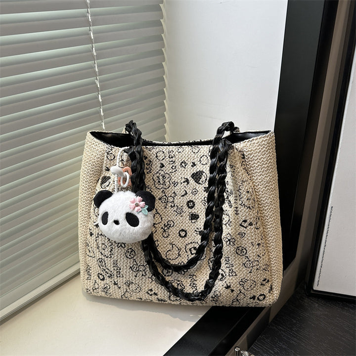 Chic Woven Tote Bag Bowlift