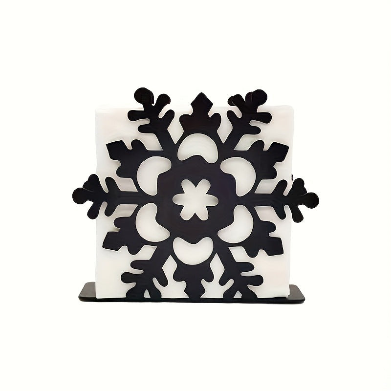 Snowflake-Themed Decorative Bookend