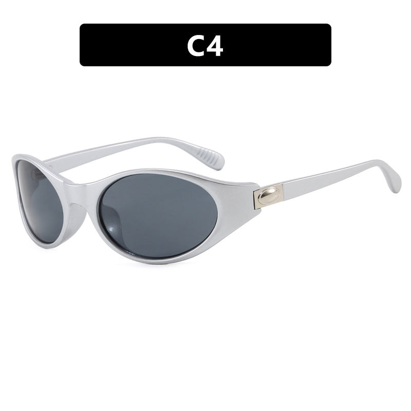 Ladies stylish sunglasses in elegant oval design with protective UV filter Bowlift
